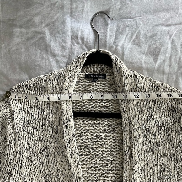 Eileen Fisher Peruvian Organic Cotton Alpaca Open Front Kimono Cardigan Sm EUC - Picture 16 of 16